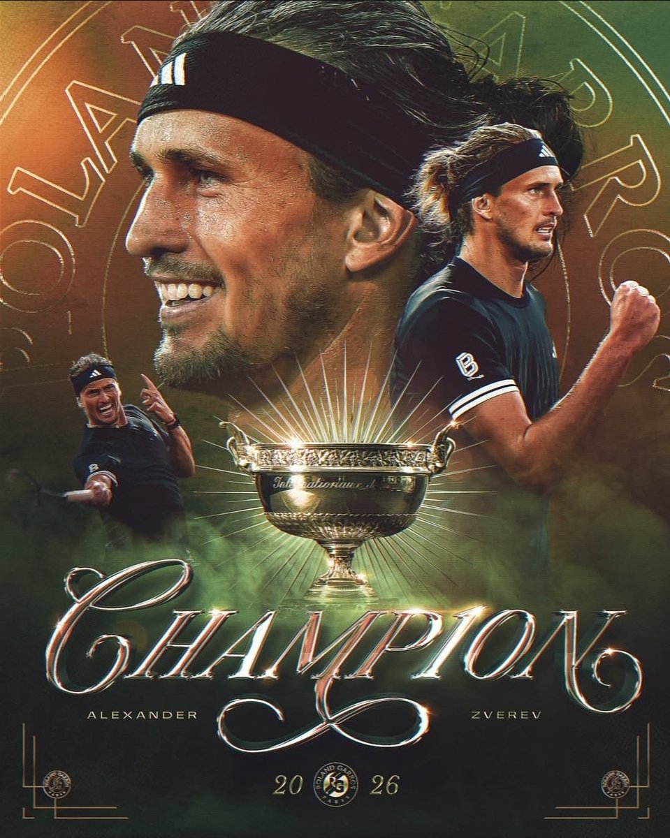 solayman_asif's tweet photo. Congratulations #sasha @rolandgarros https://t.co/JqxOOYI5Bs