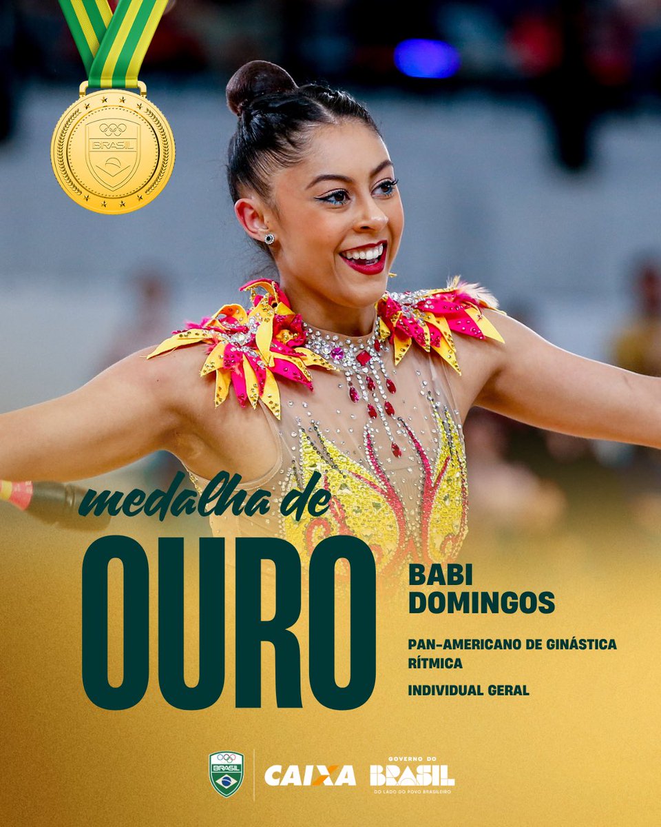 timebrasil's tweet photo. CHUVA DE MEDALHAS! 🇧🇷❤️

A Ginástica Rítmica deu um verdadeiro show e dominou o pódio no Pan-Americano! A sexta-feira (06) e este sábado (07) foram recheados de apresentações impecáveis, muita graciosidade nas séries e uma colheita pesada de medalhas para o #TimeBrasil! 👑🏅

Que orgulho gigante desse elenco que brilha e encanta o mundo! 💚💛🥹

#TimeBrasil #GinásticaRítmica