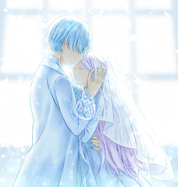 umileung_'s tweet photo. Redo🎨

✨結婚✨
(是海塔的墳場🪦(x))

這張圖總覺得上色失敗☹️
一年後再挑戰，修改過後感覺好些了吧?

<After | Before>

ヒンフリ / フリーレン / frieren / 芙莉蓮 https://t.co/ZTi7PDOGNM