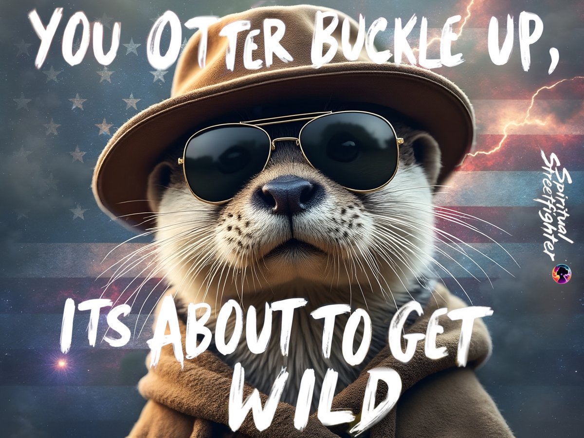 SpiritualSF_17's tweet photo. You Otter Buckle Up, It's About To Get Wild! https://t.co/WFN7O79Ywr