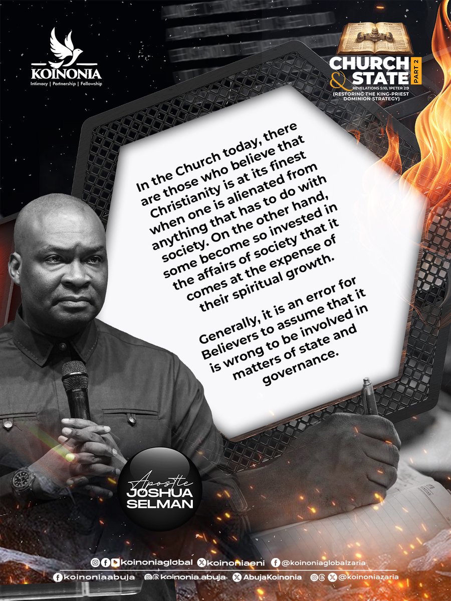 koinoniaeni's tweet photo. #ApostleJoshuaSelman
#ChurchAndStatePartTwo
#RestoringTheKingPriestDominionStrategy
#KoinoniaAbuja
#KoinoniaZaria
#KoinoniaGlobal https://t.co/gbvUj7nvLc