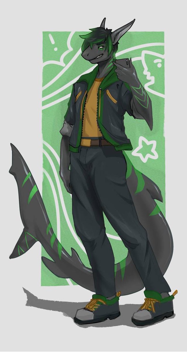 FalcoreRigo's tweet photo. Fursona Vs what I drive 🦈 https://t.co/Ls9WZclErB