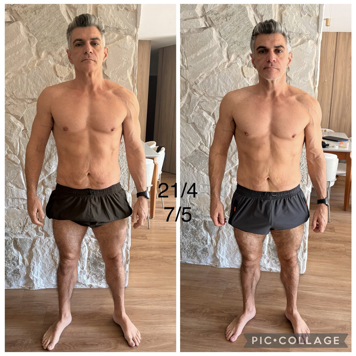 Contrariado3's tweet photo. Analise a imagem e veja que não houve perda muscular significativa nestes 40 dias de micro doses https://t.co/VPHaa8ZyTj