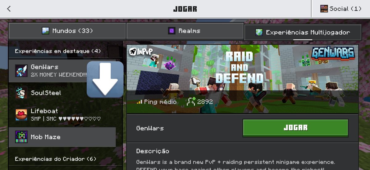 quackidevil's tweet photo. vai em experiências multijogador e clica em adicionar servidor, coloca QSMP no nome, coloca o endereço q é https://t.co/FfKmqUnY9x e a porta q é 19132. dps p achar ele vc rola até em baixo onde ta escrito experiências em destaque e ele vai ta la no final https://t.co/YSN5cbsScf
