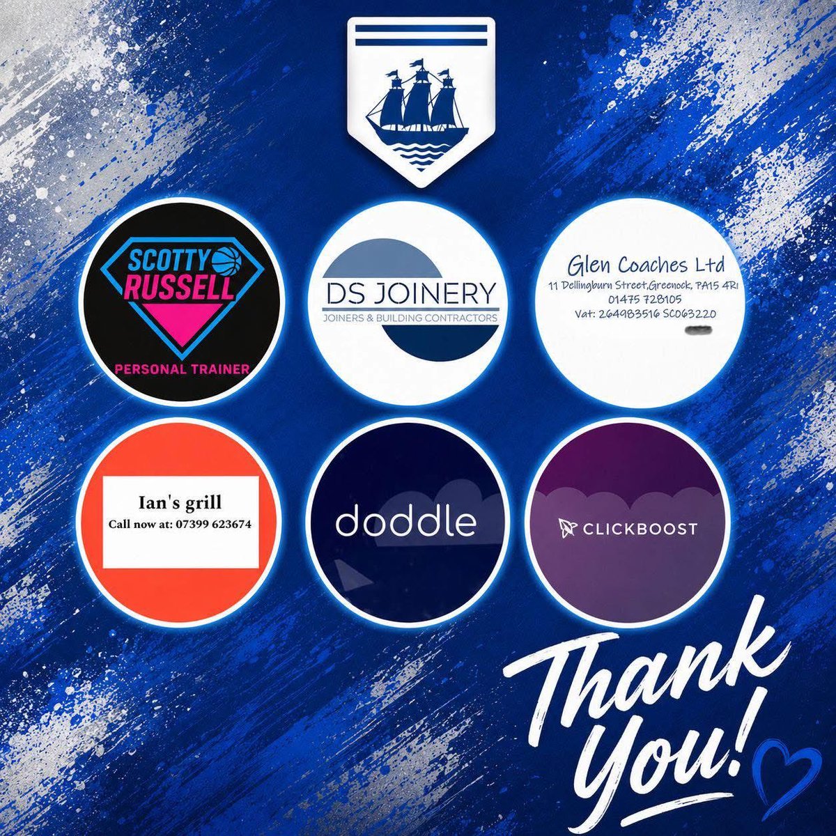 MORTONBLUE2012's tweet photo. A MESSAGE TO OUR SPONSORS:

💙 Thank you for your support! 💙

A massive thank you to our player sponsors for supporting the players throughout the season!

⭐️⭐️⭐️⭐️⭐️ https://t.co/o2DjqziToA