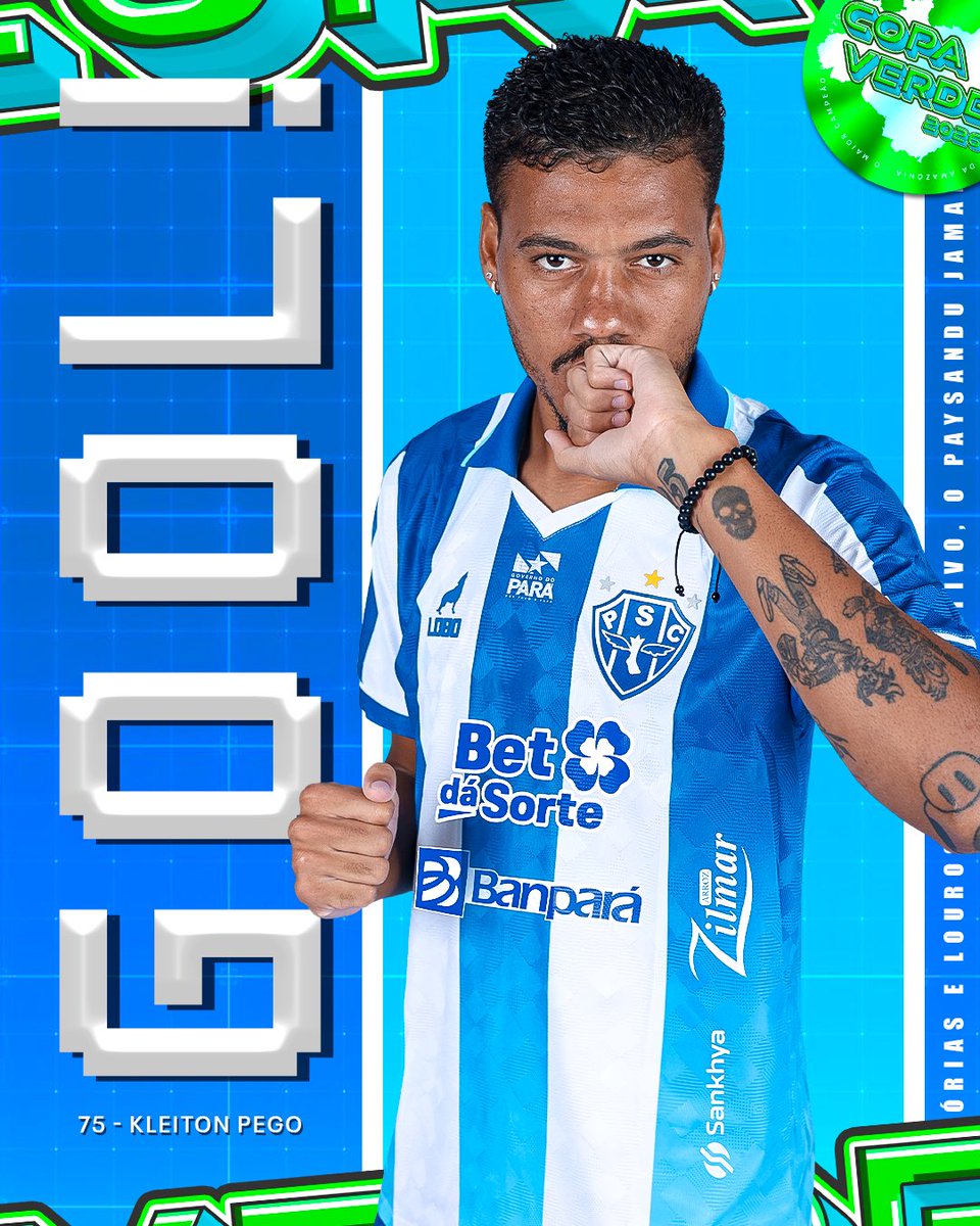 Paysandu's tweet photo. GOOOOOOOOOOOOOOOOOOOOOOOOOOOOOOOOOOOOOOOOOOOOOL DO PAPÃOOOOOOOOOOOOOOOO!!!!! ⚽️

KLEITON PEGOOOOOOO

🏆 Copa Verde - Final (volta)
⌚️ 40 min/1T
🆚 Paysandu 1x0 Anápolis
🏟️ Mangueirão  

🎙️https://t.co/dmeHzMPD9u

#VamosPaysandu https://t.co/6jLgOX7fUJ