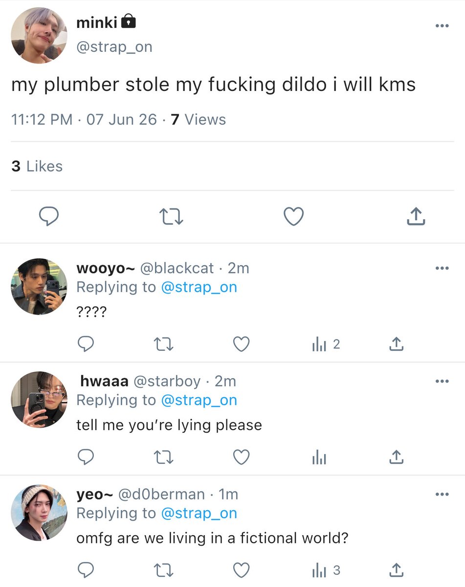 minkisarmpit's tweet photo. a short yvngi socmed au ⟢

where two lovely idiots find themselves in a peculiar situation https://t.co/nATO39kWvD