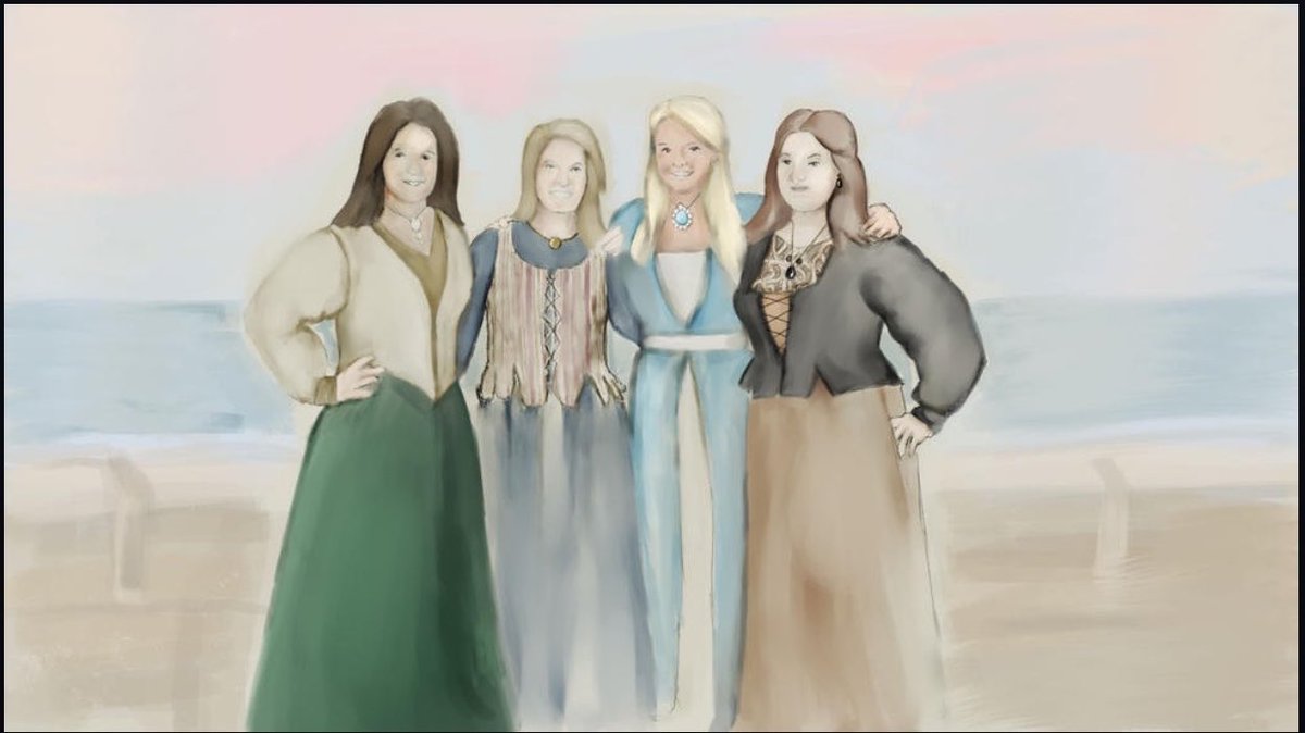 rhaenafiles's tweet photo. “Together with Alayne Royce and Samantha Stokeworth, two of Rhaena’s oldest friends, they became nigh inseparable, a court within the court that Ser Franklyn Farman, Lord Marq’s elder son, dubbed “the four-headed beast.”

🎨 — caffeine2 https://t.co/BziovFj9Xr
