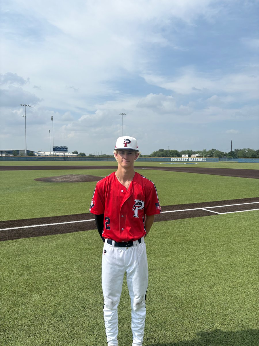 FiveToolSTX's tweet photo. F: @saprimetitans 16U Red 9, 2 Seam Baseball Red 0
PoG: Landen Mutz 1-2, 2B, 2 RBI, BB https://t.co/YfodiVnQpq