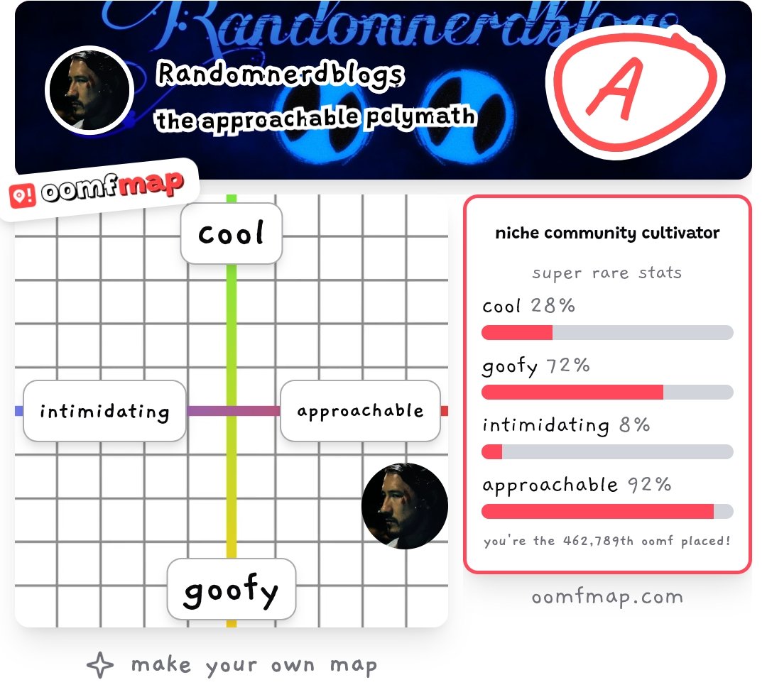 Randomnerdblogs's tweet photo. I've been told by so many people back then I'm intimidating to talk to help I AM APPROCHABLE IM JUST A SCARED CAT ABOUT IT https://t.co/RzzDqLFTzh