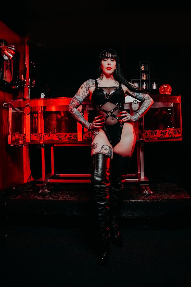 DommePorcelain's tweet photo. Leather GODDESS ⛓️🖤⛓️
Booking Sessions in person at My Dungeon
https://t.co/PoeThrGziE https://t.co/X3YpOHjDwP