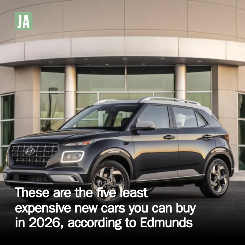 JournalAdvocate's tweet photo. These are the five least expensive new cars you can buy in 2026, according to Edmunds https://t.co/gYmTb8TJp1 https://t.co/lgVXeUkzBu