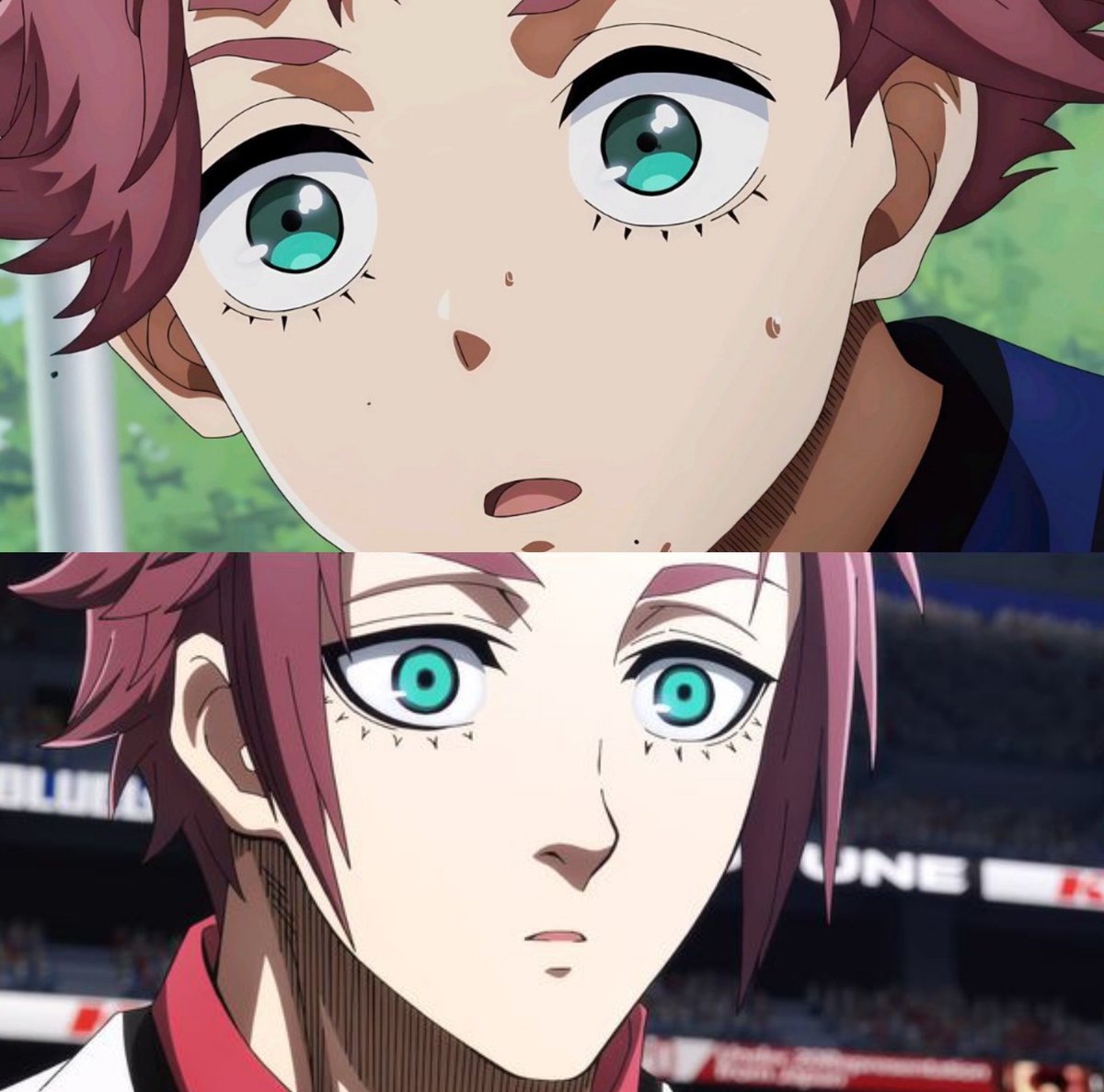 buburinrin1's tweet photo. I find it so adorable how the Itoshi brothers in the U-20 unconsciously end up making the exact same expressions they had as kids during Sae’s match https://t.co/5V7O6RYDrA