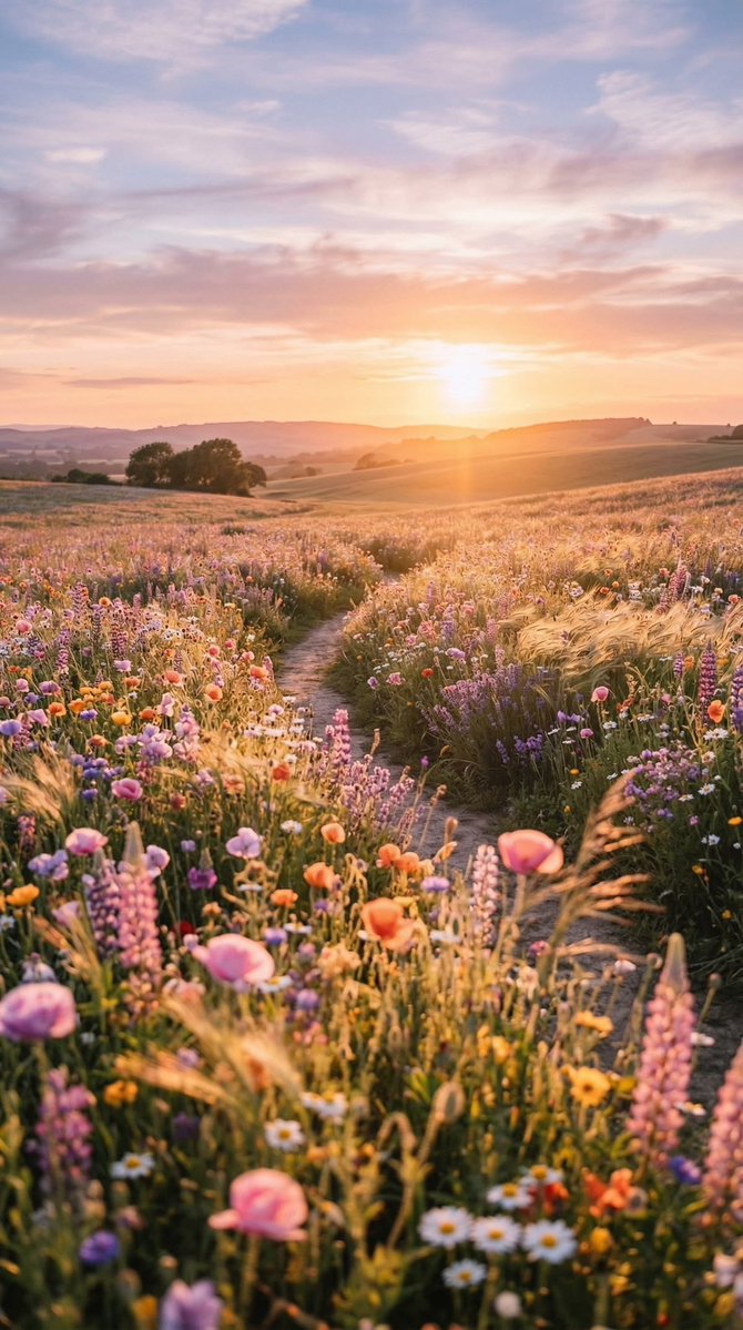 devotedxavier's tweet photo. @app1esavce a peaceful summer day and a field of flowers 🌸🌻🪻 https://t.co/ug2GC5F9fi