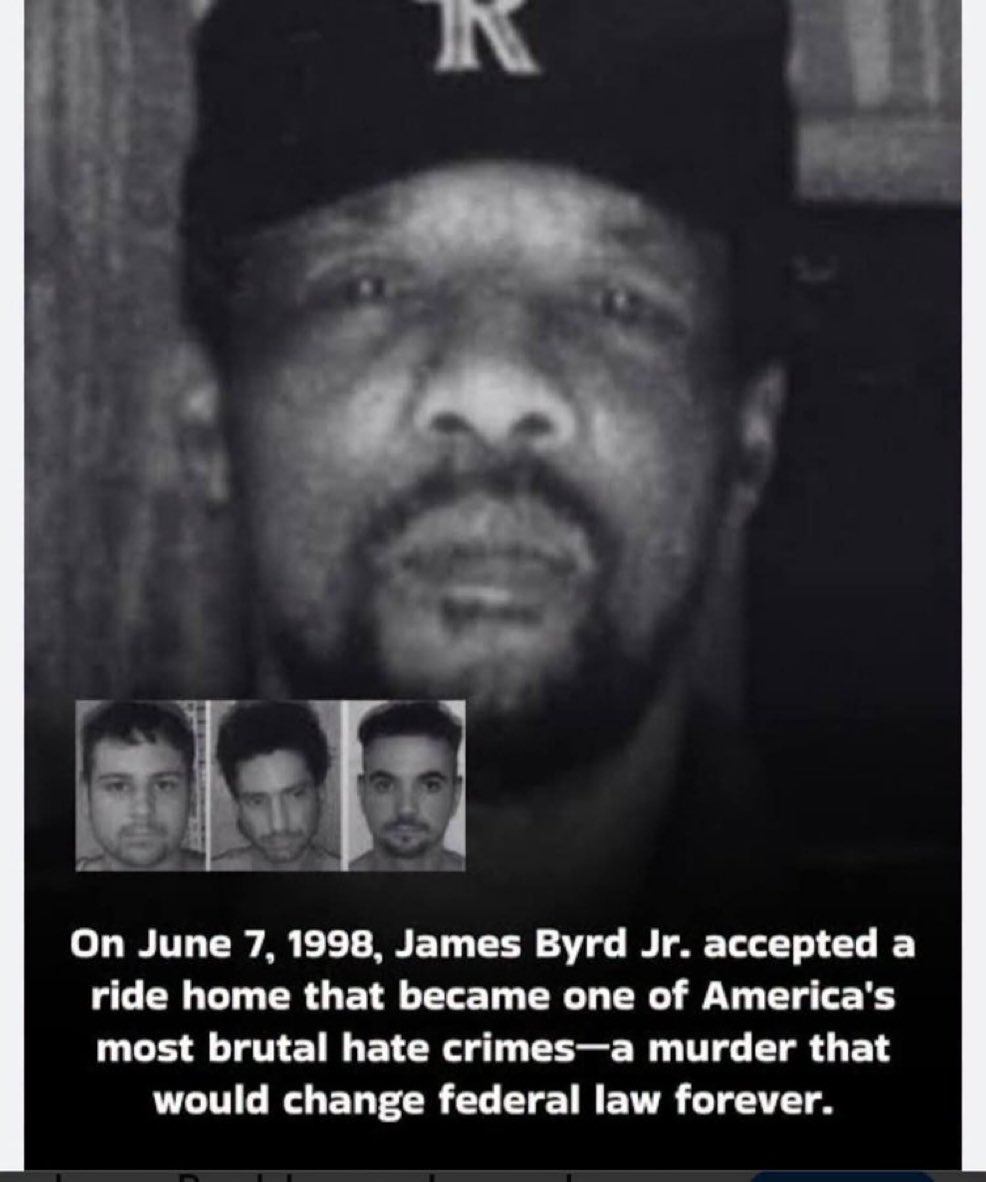 dijoni's tweet photo. Remember him and say his name. He was kidnapped in Lynch by a bunch of white supremacist animal in Texas and this day. June 7, 1998.. modern day Lynch by white supremacist animals. https://t.co/K2UtXGZCAq