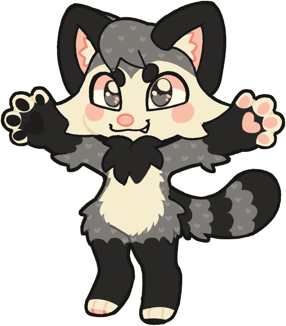 mintysaurs's tweet photo. 🩷🦝Lovey Raccoon Adopt🦝🩷

💲3⃣0⃣ fcfs
#furry #anthro #adoptable https://t.co/GsHcmmvP6G