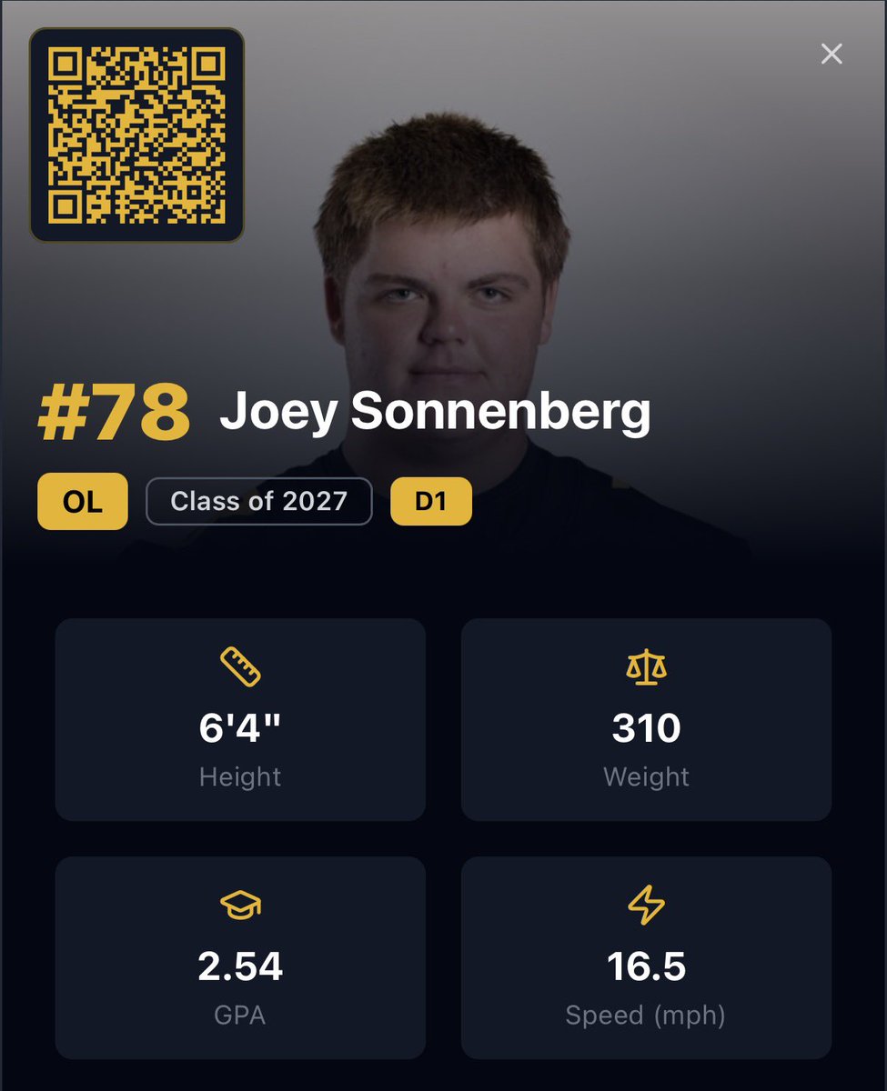 CoachStruble's tweet photo. Joey can play all five positions on the offensive line, can dunk a basketball, had 17 GBs and a few points playing crease attack in lacrosse this year, will not be outworked, and is a leader on and off the field. Coaches you NEED to check him out 

https://t.co/lgaDAINAzl https://t.co/1jQIK902iK