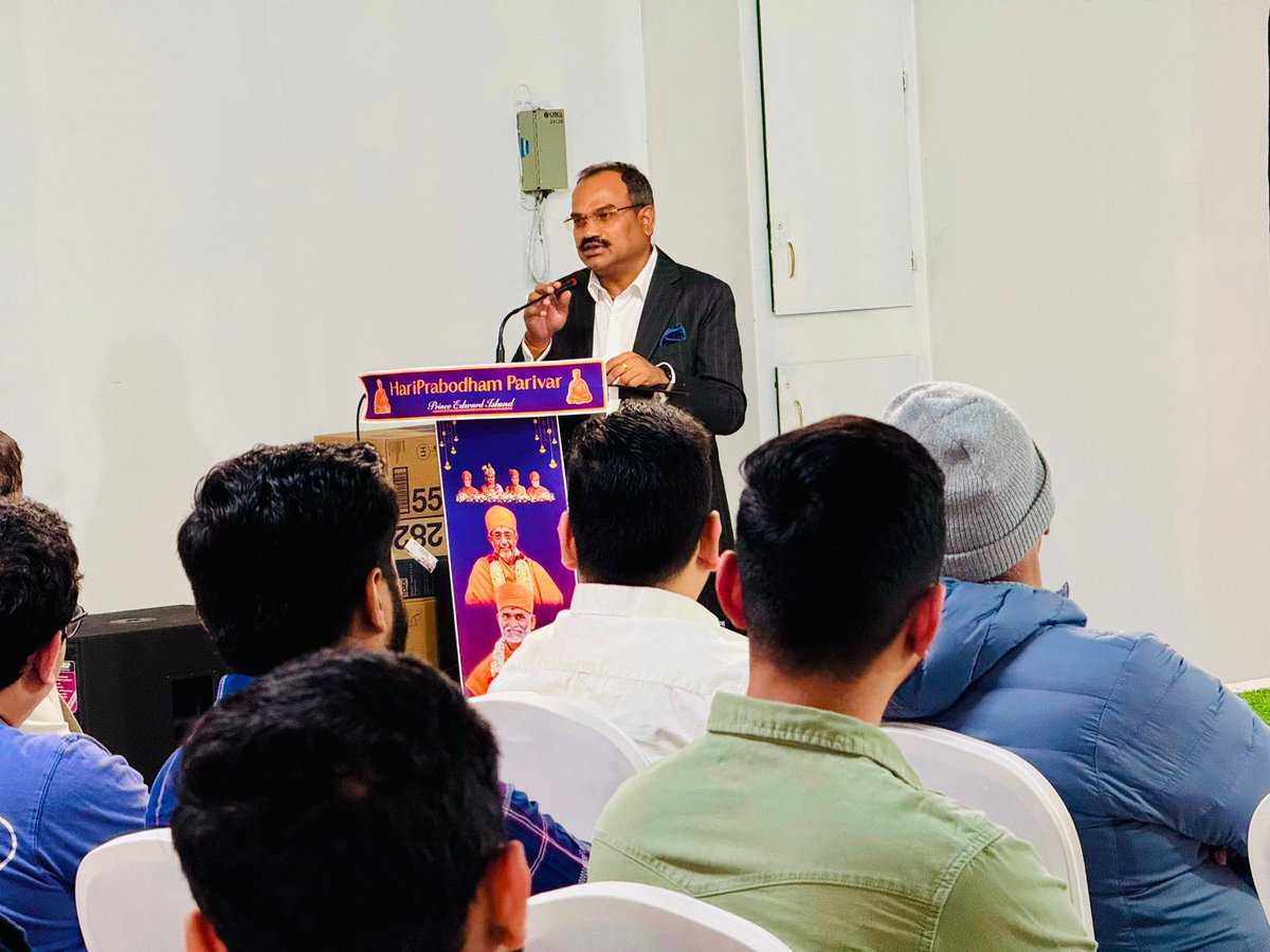 IndiainToronto's tweet photo. Consul General @MahavirSinghvii concluded his productive visit to Prince Edward Island (PEI) by meeting the vibrant and growing Indian community of PEI. This included a visit to the local temple, followed by a community gathering organised by the HariPrabodham Parivar. Addressing the gathering, Consul General highlighted that the recent high level visits from both sides and the ongoing CEPA talks have added momentum to the bilateral ties, and the diaspora plays an indispensable role in this as an active, living bridge between the two countries.

During these interactions with the community members, Consul General heard their queries and concerns and reaffirmed the Consulate’s continued commitment to the welfare of the diaspora.

@HCI_Ottawa @MEAIndia @IndianDiplomacy @diaspora_india