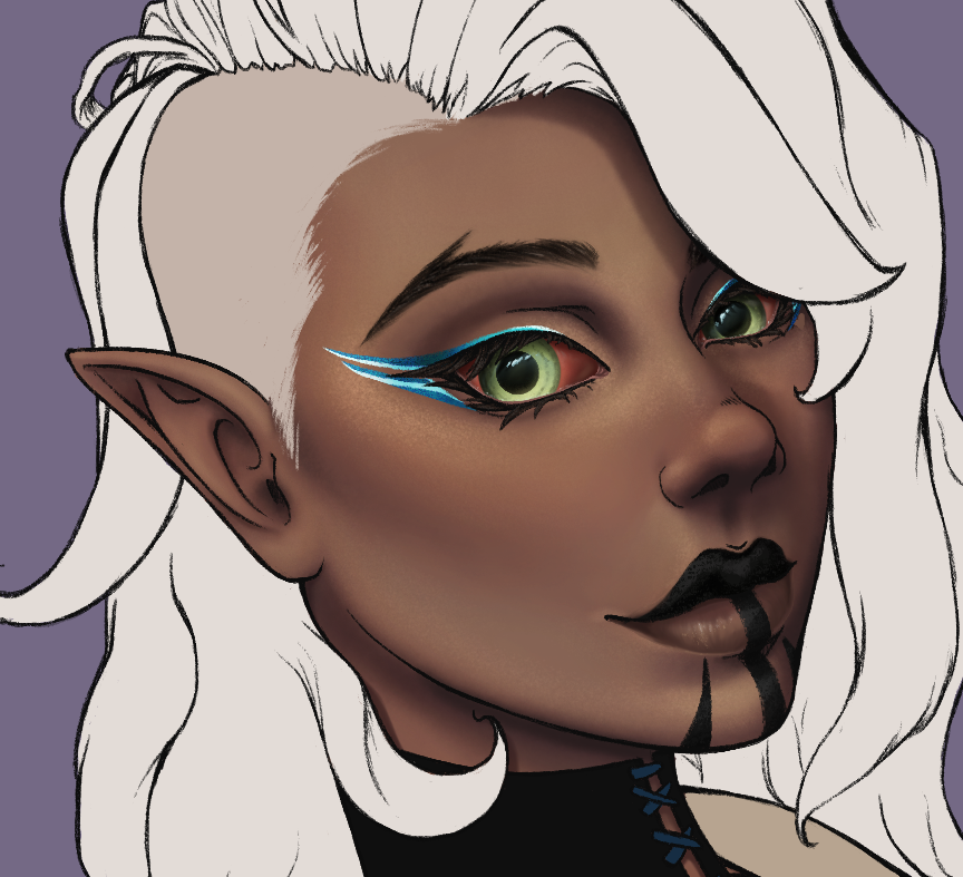 GirlofCrows's tweet photo. Yup, eyes are still my favorite to do lol https://t.co/qKvLoxz49a