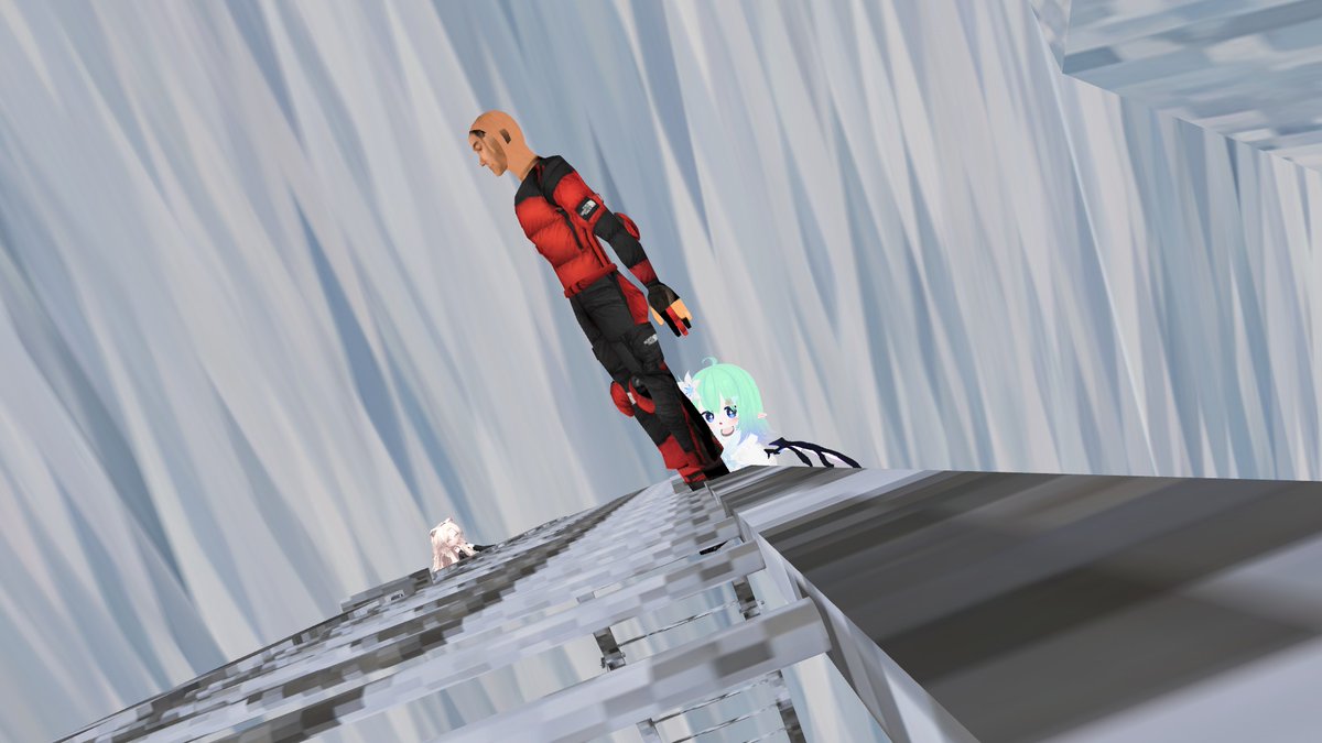 Ladybug_VRC's tweet photo. 埋まっていた彼と登頂成功…！！！
最後落としかけて引っかかった時は終わったかと思った　ドラマみたいな展開で心踊ったね

素敵なドラマをありがとうかたぴ─── https://t.co/HoFe531PK2