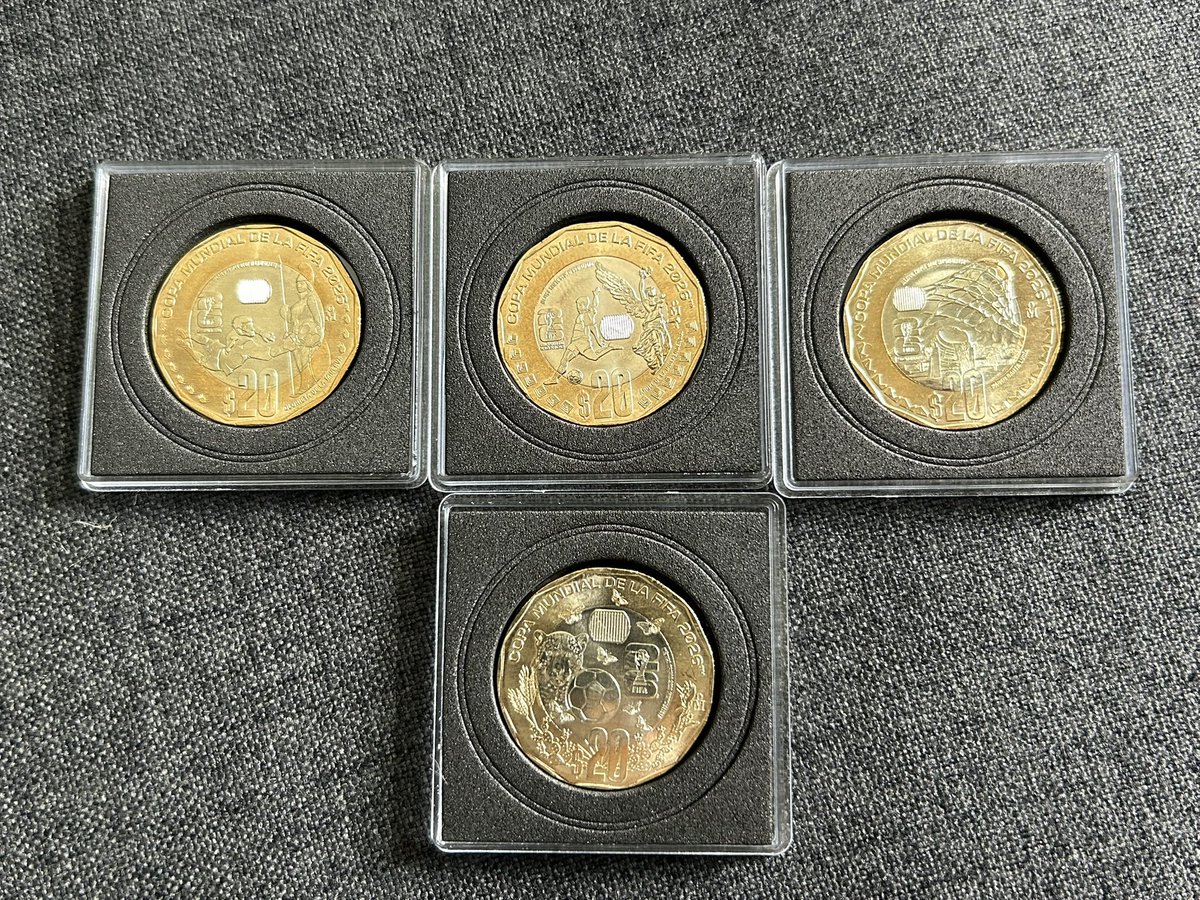 RicardoCollects's tweet photo. Selling World Cup Mexico commemorative coin sets. $50 per set shipped as pictured. https://t.co/eOZddlQpni