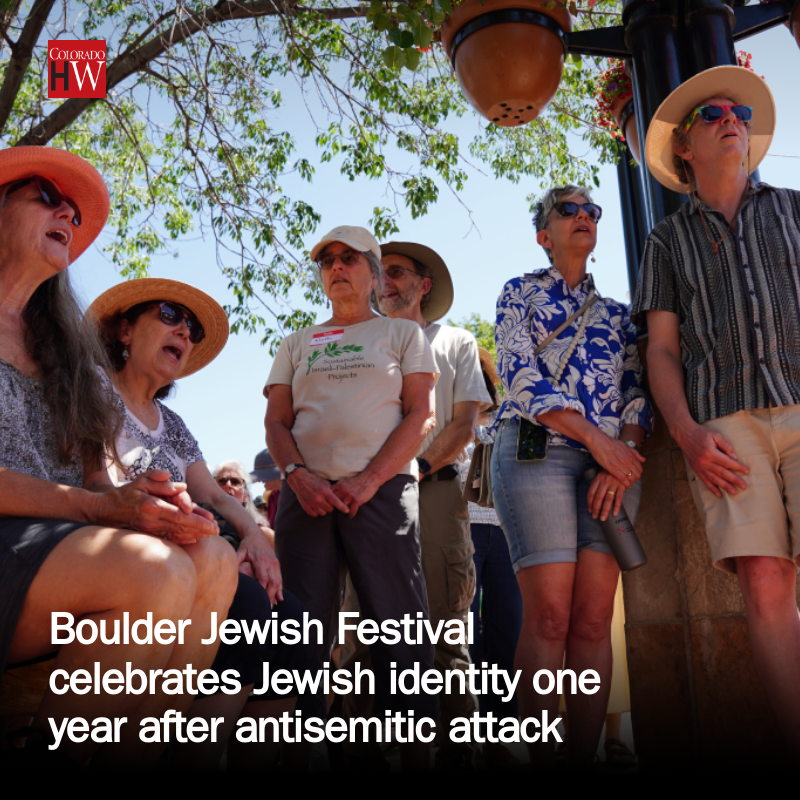 CoHoWeekly's tweet photo. Boulder Jewish Festival celebrates Jewish identity one year after antisemitic attack https://t.co/zmtveDytc0 https://t.co/DpoiSGcnym
