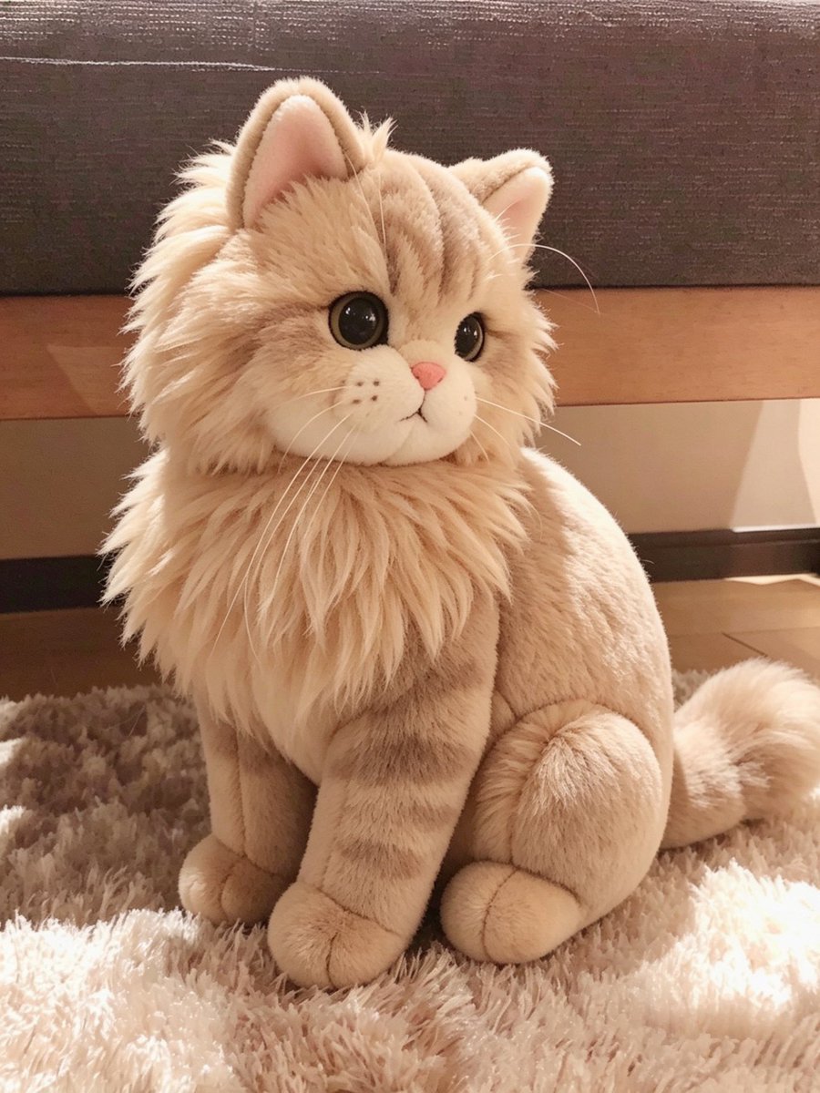 ぬいぐるみの画像にしてもらったパピ🐱