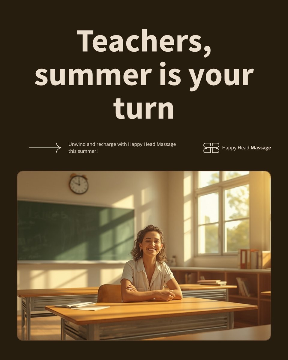 thehappyhead's tweet photo. Teachers, summer is your turn. After a year of standing, grading, and carrying everyone's stress, massage helps ease that neck and shoulder tension. From $69/hr, 1,000+ 5-star reviews. https://t.co/6brAHbhMRk #SanDiego #TeacherWellness #Massage https://t.co/Bdby5hvmy6