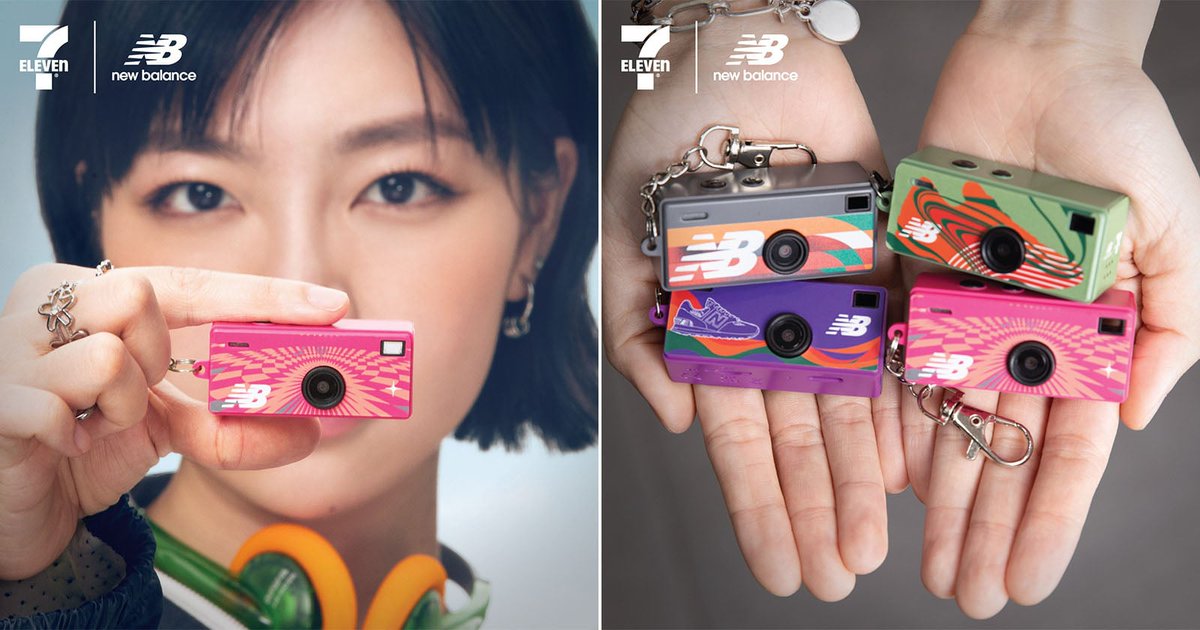 ZorzStudios's tweet photo. #7Eleven and #NewBalance team for a limited-edition camera crossover: https://t.co/bVmwZ7QZvh 

#JeremyGray #camera #Charmera #KodakCharmera #compact #CompactCamera #HongKong #KeychainCamera #LimitedEdition #RetroStyled #equipment https://t.co/he9uC7OHe2
