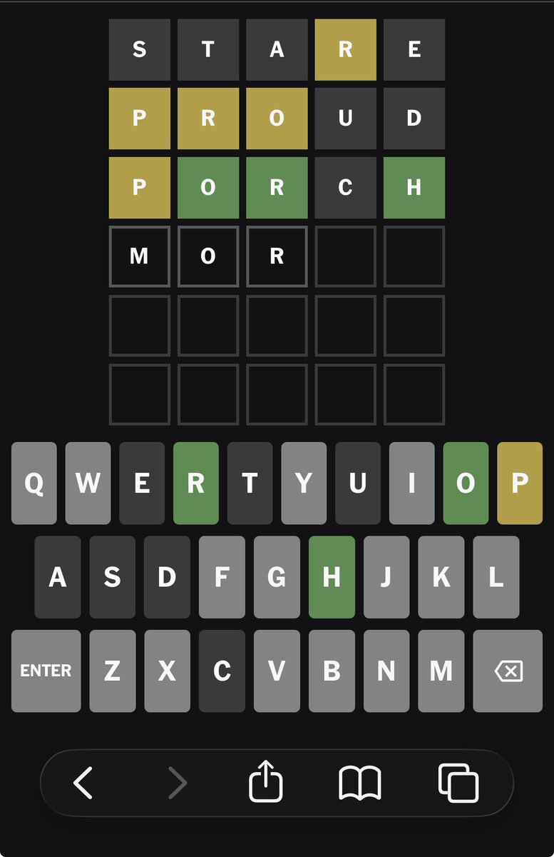 suecorvette's tweet photo. Got distracted yesterday and I lost my 381 day Wordle streak 😭 https://t.co/tHy9Rtrva0