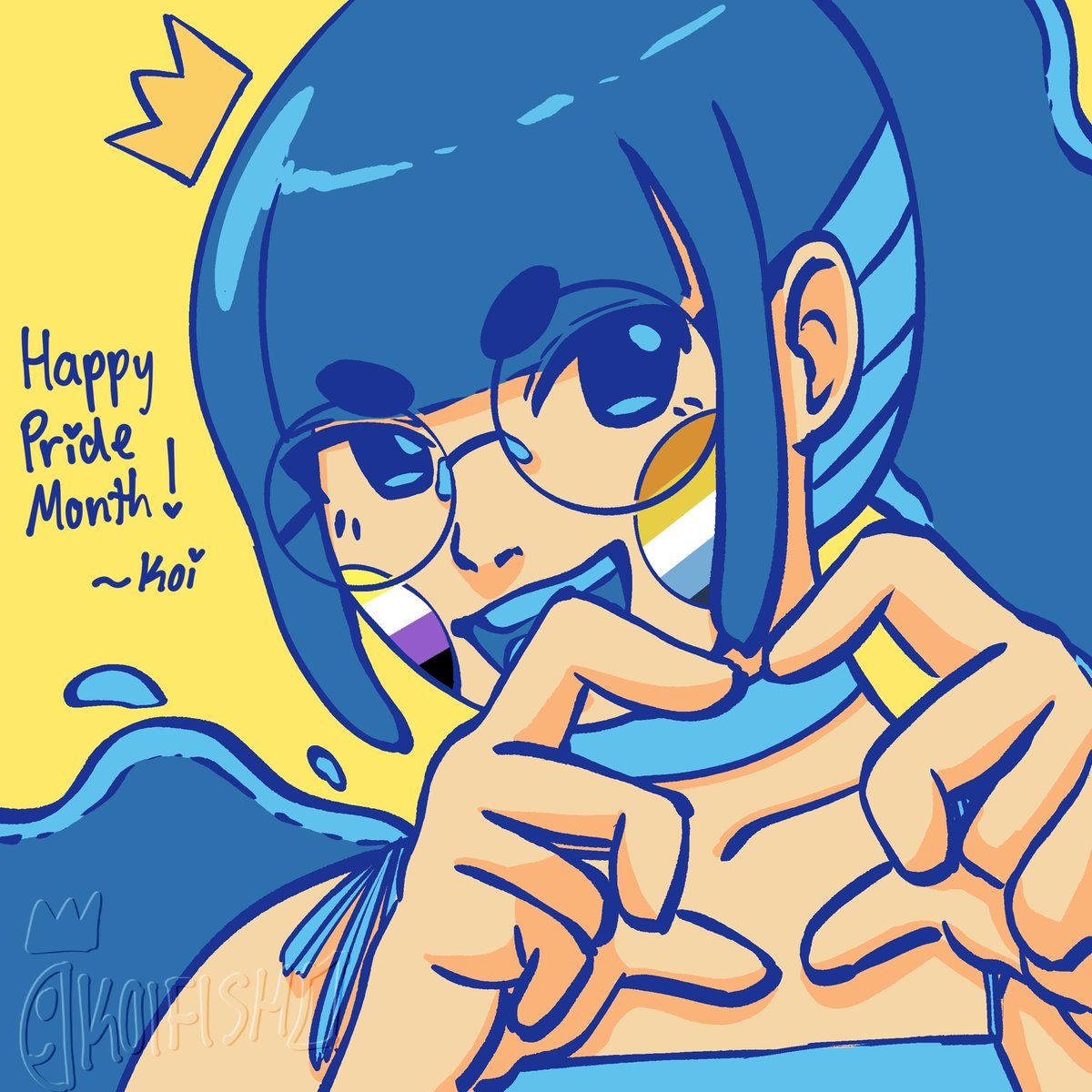 koi_fish_queen's tweet photo. Happy pride month!!! https://t.co/yykEmImGbp