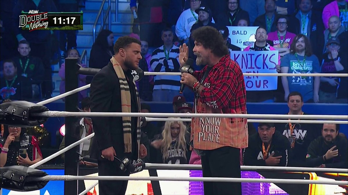Redman8619's tweet photo. Never forget how grad Mick Foley (still) is on the Mic. @The_MJF https://t.co/mmbpGBFPTf