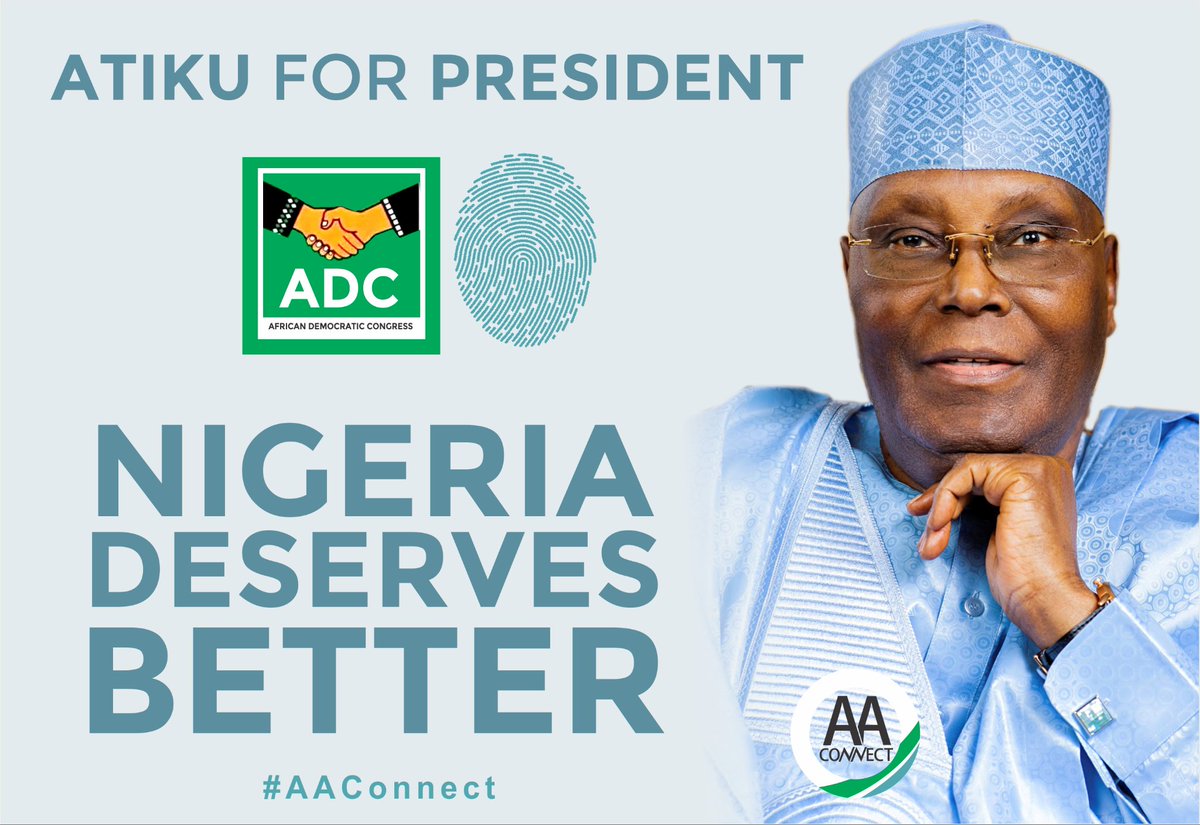 AAconnect_'s tweet photo. A leader who doesn’t value your life doesn’t deserve your vote. 

ADC believes every Nigerian life counts. Trust ADC with your LIFE.  

@atiku means Security.

#AAConnect https://t.co/r1c8TsxKmj