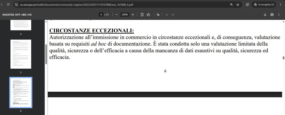 ReEurode's tweet photo. IN CONCLUSIONE
-Trattasi di vaccino immesso in commercio in "circostanze eccezionali" in carenza di dati esaustivi su qualità, sicurezza e efficacia? Sì.
-Trattasi di "piano pilota" introdotto in forma sperimentale? Sì.
-Ci impongono il consumo dei prodotti dell'esperimento? Sì. https://t.co/U5KbreLMxV