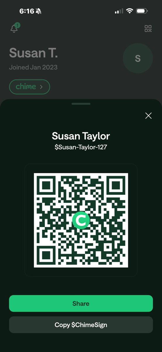 Kayle_Fox5249's tweet photo. I have chime! If anyone wants to be a sweetheart and send something that would be amazing https://t.co/zis6Tm6X1H