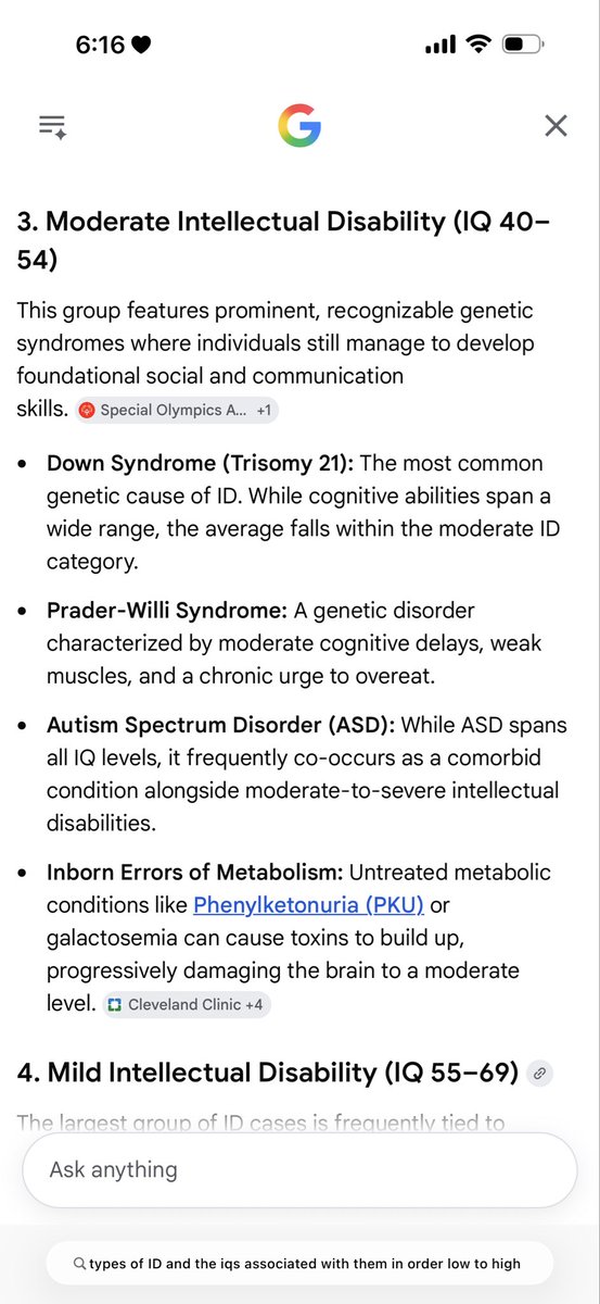MattCareee's tweet photo. @LeeKurtiss @MosestheMeuse @ardinarchist_ Lol, thems the classifications toots as labeled by science. The only lie here is stating that downs is profound or severe. https://t.co/akyxxqxEg9