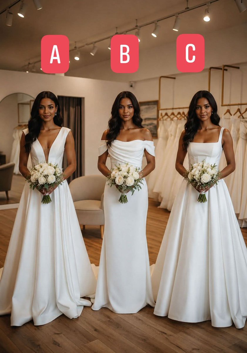 KhanSaba1278's tweet photo. Dress 1, 2 or 3? Help👰🎊
What do you think suits me and my figure best? https://t.co/j4bnOSwO9R