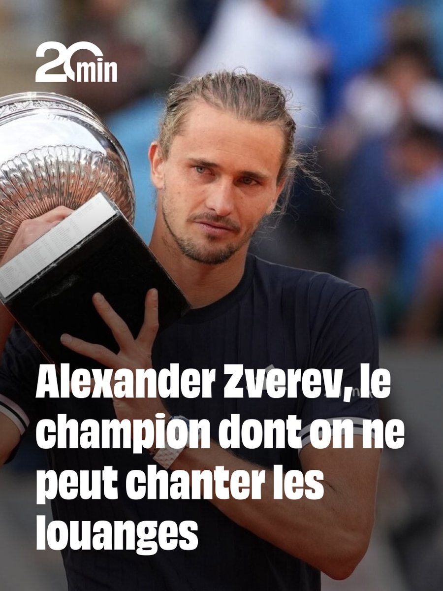 20Minutes's tweet photo. Le premier sacre en Grand Chelem d’Alexander Zverev, vainqueur de Flavio Cobolli en finale de Roland-Garros s’accompagne d’un malaise lié aux accusations passées dont l’Allemand a fait l’objet
➡️ https://t.co/RhSefiDp7N https://t.co/G2DIEvntlt