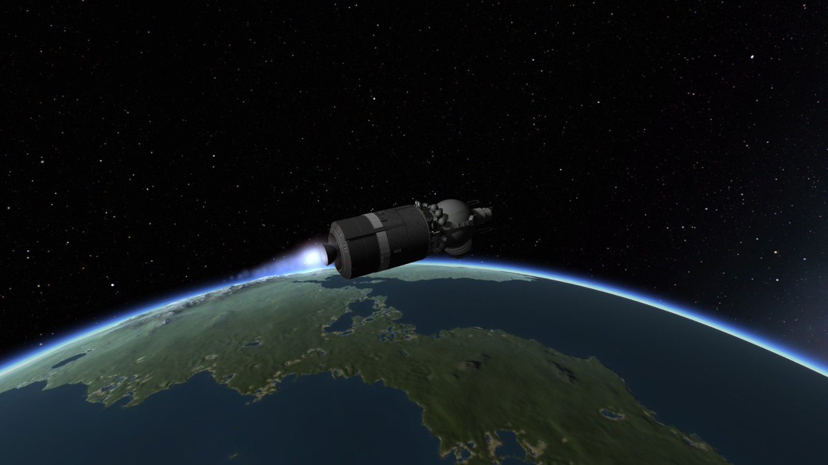 GeraldJr1997's tweet photo. Started a new save today first mission was with voskhod and setting several firsts for the save with Valentina and bill both becoming the first kerbals in space and first to do an EVA with Val taking lead with bill going next https://t.co/hvj3unxaRK