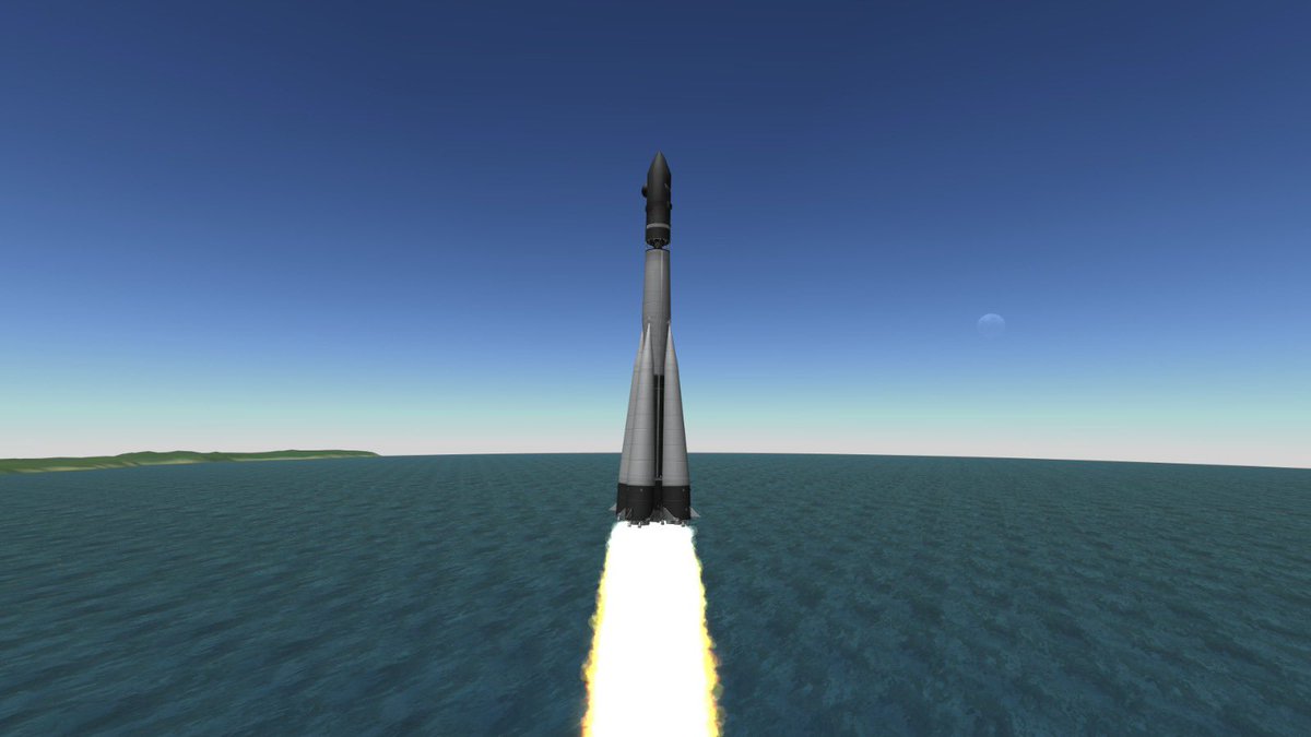 GeraldJr1997's tweet photo. Started a new save today first mission was with voskhod and setting several firsts for the save with Valentina and bill both becoming the first kerbals in space and first to do an EVA with Val taking lead with bill going next https://t.co/hvj3unxaRK