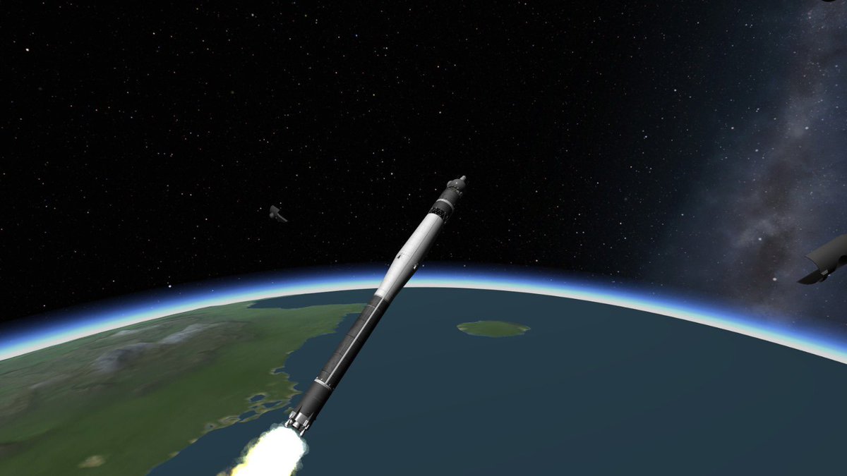 GeraldJr1997's tweet photo. Started a new save today first mission was with voskhod and setting several firsts for the save with Valentina and bill both becoming the first kerbals in space and first to do an EVA with Val taking lead with bill going next https://t.co/hvj3unxaRK