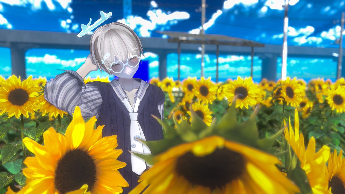 ridoutan's tweet photo. おはよう～🌻
#Menno3D #VRChatPhotographer #VRChat https://t.co/3PLXqw2Xfq