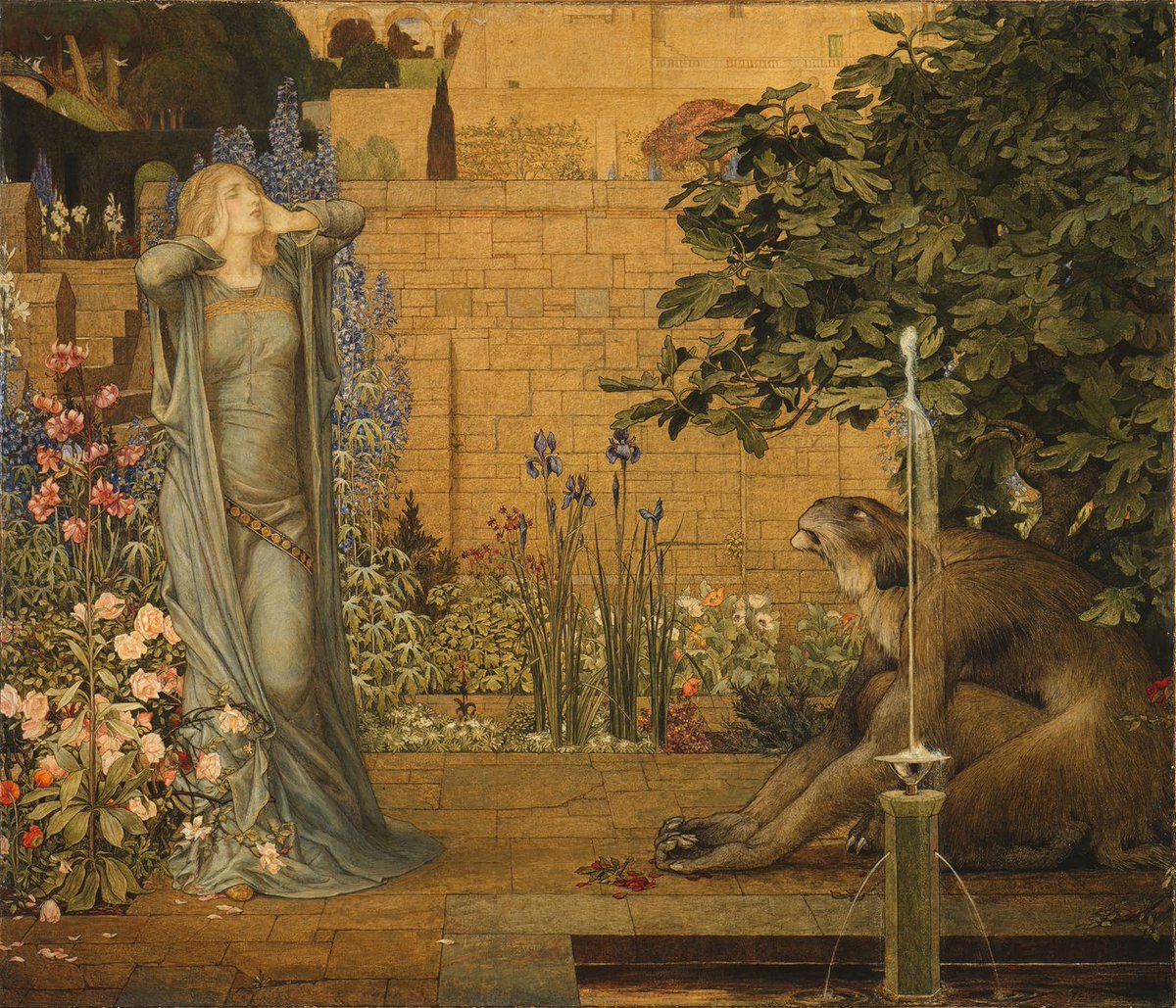 Sly698's tweet photo. 08/06 #Enchantons2026  @Cizia13

Artiste : John Dickson Batten, né à Plymouth en 1860 et mort en 1932.
L'oeuvre : La Belle et la Bête.
Que vous inspire ce tableau en musique.
Ou un titre/groupe/interprète Britannique.

Marillion : Beautiful (1995)
https://t.co/8HPFIdso6j https://t.co/UJuaZdBiRR