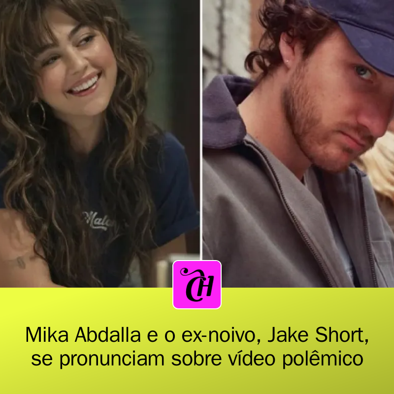 CAPRICHO's tweet photo. 🥹💔 Mika Abdalla e Jake Short se pronunciam sobre o fim do noivado! Após um vídeo polêmico ressoar nas redes, ambos esclareceram: 'Nosso relacionamento sempre foi amoroso e respeitoso'. Você acha que foi um livramento? #MikaAbdalla #JakeShort... https://t.co/1i5AWc1Iks https://t.co/Kz8YuLZ4lh