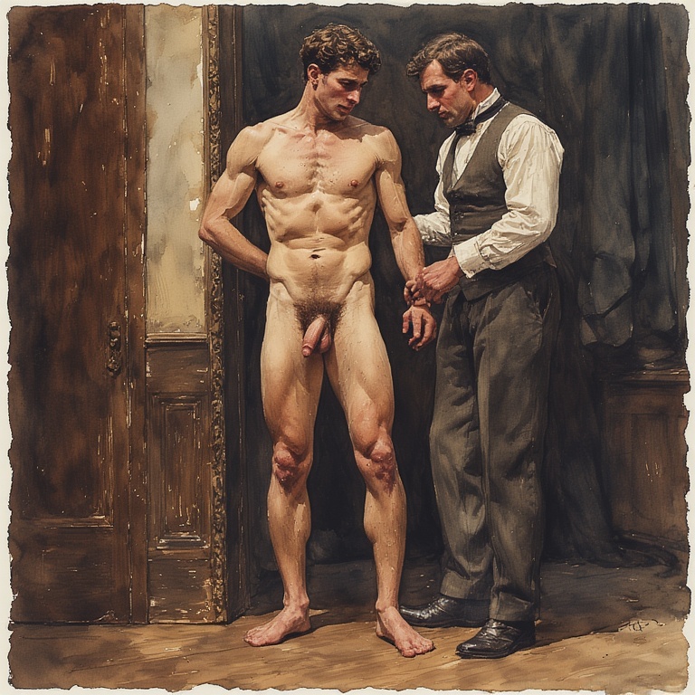 Gazrj01's tweet photo. AI imagining of a scene from my Edwardian-era theatre murder mystery, Australia's Son.
Dresser helping the singer in a complete costume change in his dressing room.
https://t.co/lldwhi13Jw
#BookPromo #writeLGBTQ #AIart https://t.co/sL3G4qzNC0