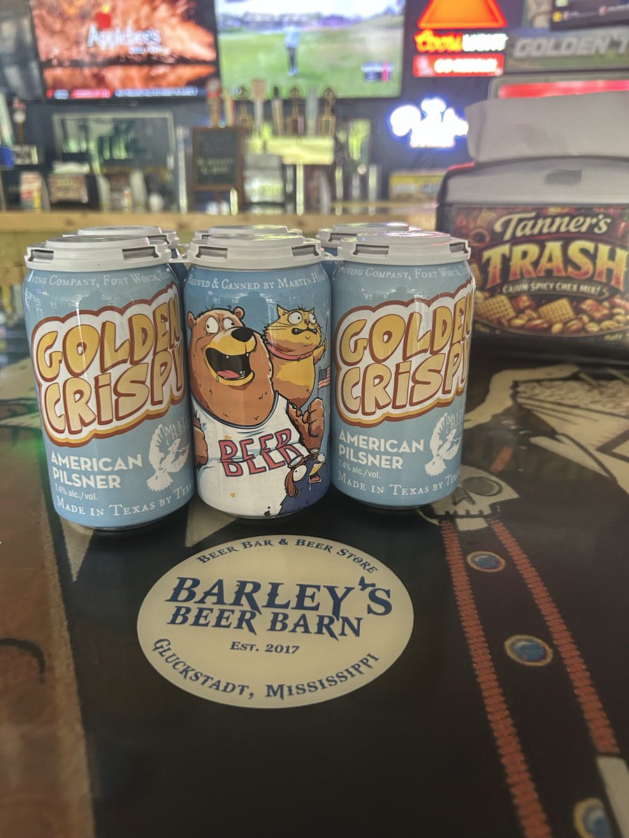 BarleysBeerBarn's tweet photo. Golden Crispy American Pilsner from Martin House Brewing Company is here. This 7.4 ABV pilsner is available in cans!! Come see us to stock your fridge!!
#bestbeerstore #yourbeerstore #BBB #craftbeer #beer #pints #growlers #cigars #beerstore #seasonalbeers #giftcards #beer https://t.co/TDMJ5hCys0