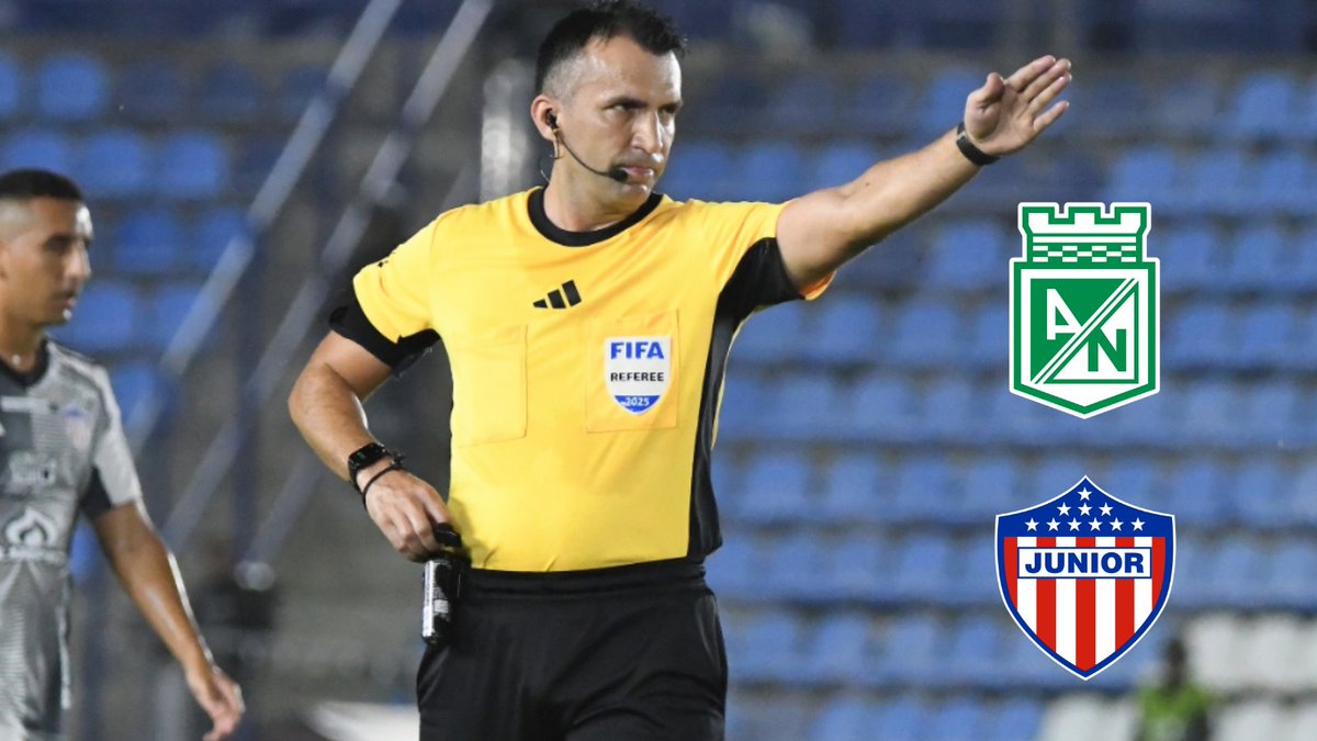 ElVarCentral's tweet photo. ✅ ¡SIN SORPRESAS! Carlos Betancur es el árbitro elegido para estar en la final vuelta de la Liga BetPlay entre Nacional y Junior. El vallecaucano será asistido por Sebastián Vela y David Fuentes; mientras que el 4° será Jairo Mayorga.

🖥️ Ricardo García y Elkin Abril estarán como VAR y AVAR.
