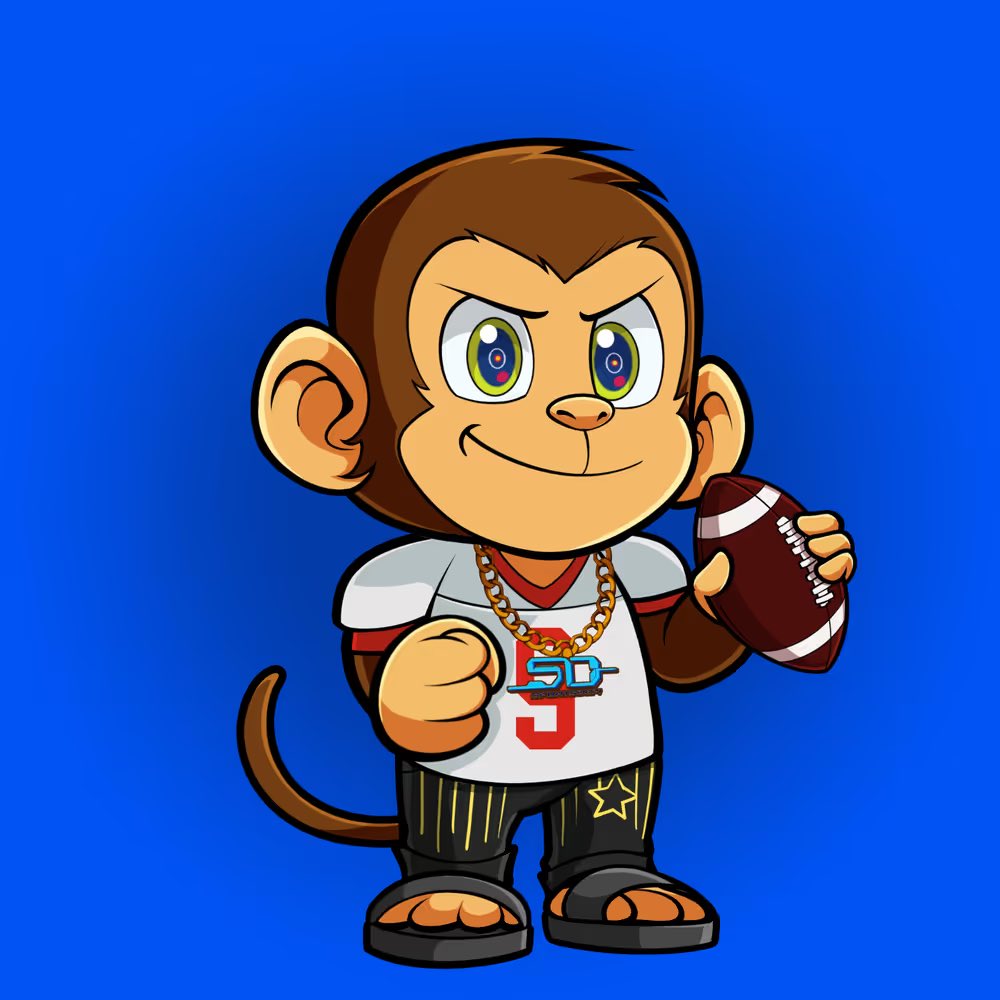 web__guyy's tweet photo. Rate the transformation @SportsNILNFTs 🐵🔥

#WeBall 🏈 https://t.co/CldRs0noXc
