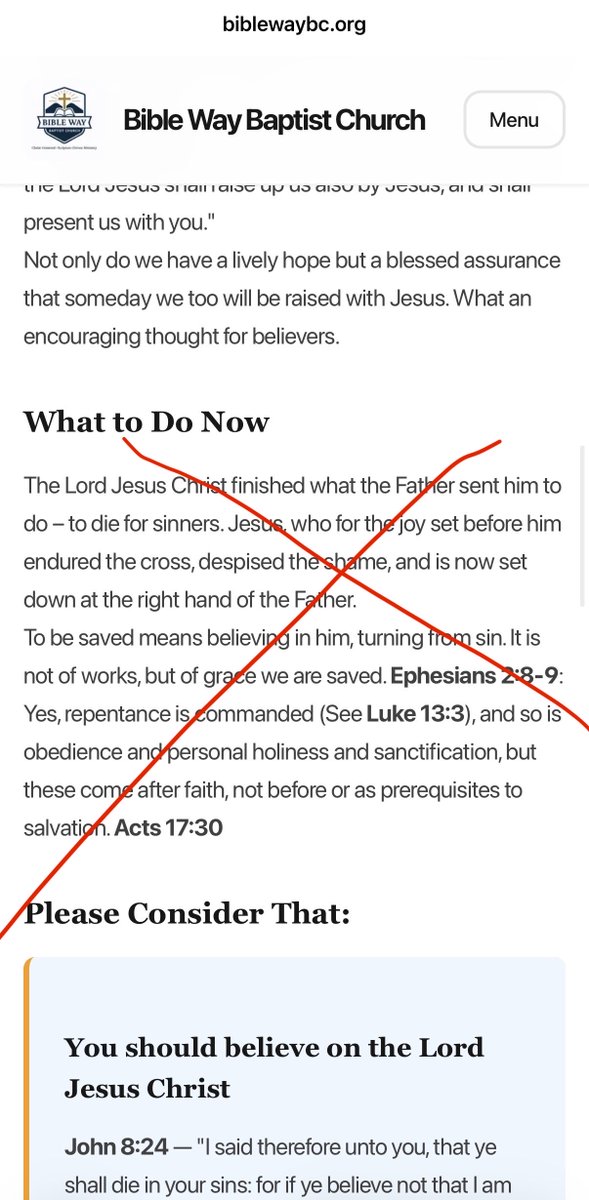 TrustJesusAlone's tweet photo. Believe the gospel to receive eternal life, born of the Spirit event takes place instantly.

❌turning from sins

Good work AFTER 

❌work to earn God's 🎁eternal life https://t.co/KfhQCQfaSX
