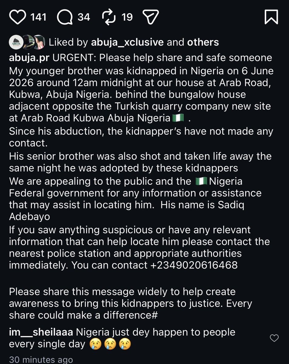 Abuja Streets tweet media